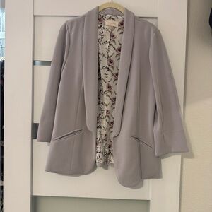 Skies Are Blue Women's Gray/Lavender Blazer